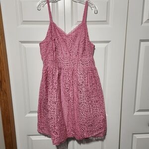 Ashley Nell Tipton Rose Lace Blouse